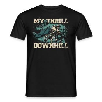 Enduro VTT VTT Équitation - T-shirt homme - noir - Devant - AI Model Male 178 light (178cm)