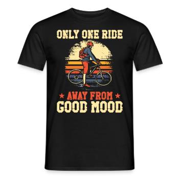 Enduro VTT VTT Équitation - T-shirt homme - noir - Devant - AI Model Male 178 light (178cm)