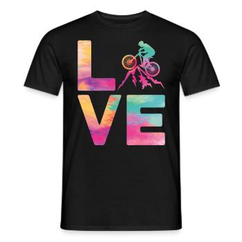 Enduro VTT VTT Équitation - T-shirt homme - noir - Devant - AI Model Male 178 light (178cm)
