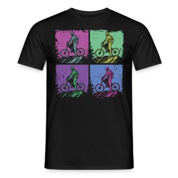 Enduro VTT VTT Équitation - T-shirt homme - noir - Devant - AI Model Male 178 light (178cm)