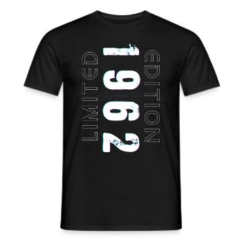 Édition Limitée Année de Naissance 1962 Cadeau Hommes - T-shirt homme - noir - Devant - AI Model Male 178 light (178cm)