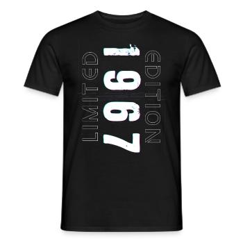 Édition Limitée Année de Naissance 1967 Cadeau Hommes - T-shirt homme - noir - Devant - AI Model Male 178 light (178cm)