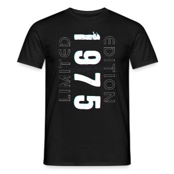 Limited Edition Year of Birth 1975 Gift Men - Men's T-Shirt - black - Front - AI Model Male 178 light (178cm)