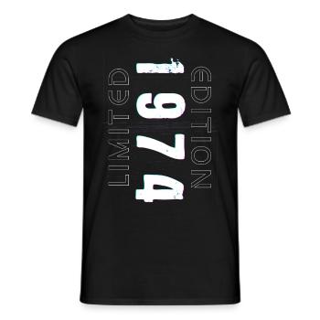 Édition Limitée Année de Naissance 1974 Cadeau Hommes - T-shirt homme - noir - Devant - AI Model Male 178 light (178cm)