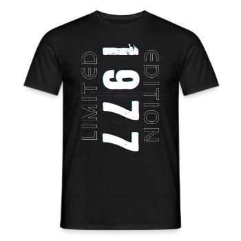 Limited Edition Year of Birth 1977 Gift Men - Men's T-Shirt - black - Front - AI Model Male 178 light (178cm)