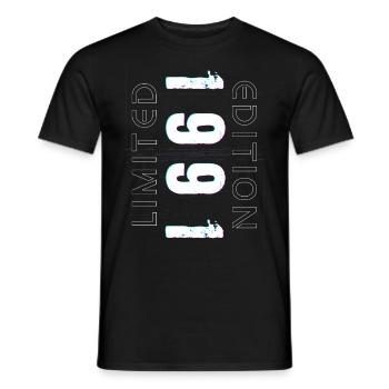 Édition Limitée Année de Naissance 1991 Cadeau Hommes - T-shirt homme - noir - Devant - AI Model Male 178 light (178cm)