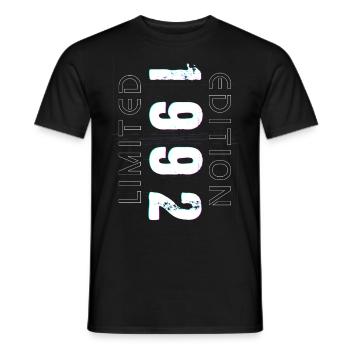 Limited Edition Year of Birth 1992 Gift Men - Men's T-Shirt - black - Front - AI Model Male 178 light (178cm)
