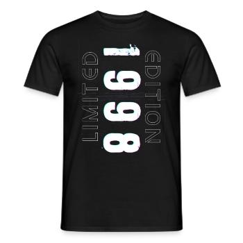 Édition Limitée Année de Naissance 1998 Cadeau Hommes - T-shirt homme - noir - Devant - AI Model Male 178 light (178cm)