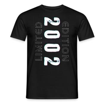 Limited Edition Geburtsjahr 2002 Geschenk Männer - Männer T-Shirt - Schwarz - Vorne - AI Model Male 178 light (178cm)