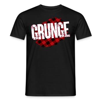 Grunge 90s 90s Music music Rock music subculture - Men's T-Shirt - black - Front - AI Model Male 178 light (178cm)