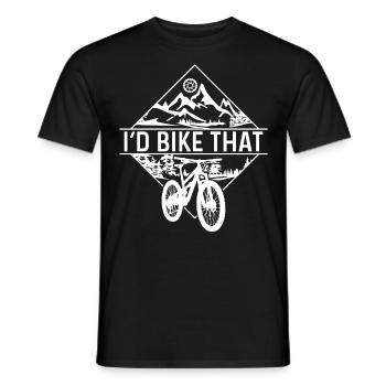 Enduro VTT VTT Équitation - T-shirt homme - noir - Devant - AI Model Male 178 light (178cm)