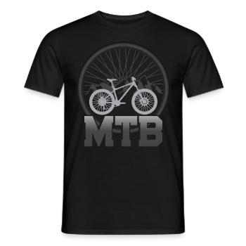 Enduro VTT VTT Équitation - T-shirt homme - noir - Devant - AI Model Male 178 light (178cm)