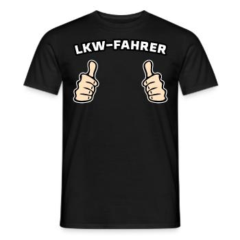 Lkw-Fahrer Beruf Geschenkidee - Männer T-Shirt - Schwarz - Vorne - AI Model Male 178 light (178cm)