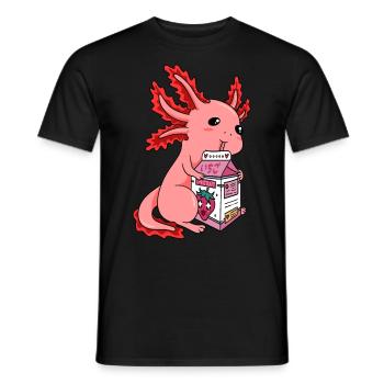 Axolotl Cadeau Terre Lait Axolotl Costume - T-shirt homme - noir - Devant - AI Model Male 178 light (178cm)