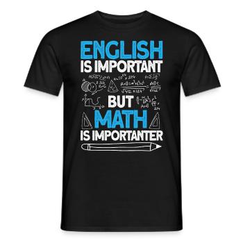 mathématiques - T-shirt homme - noir - Devant - AI Model Male 178 light (178cm)