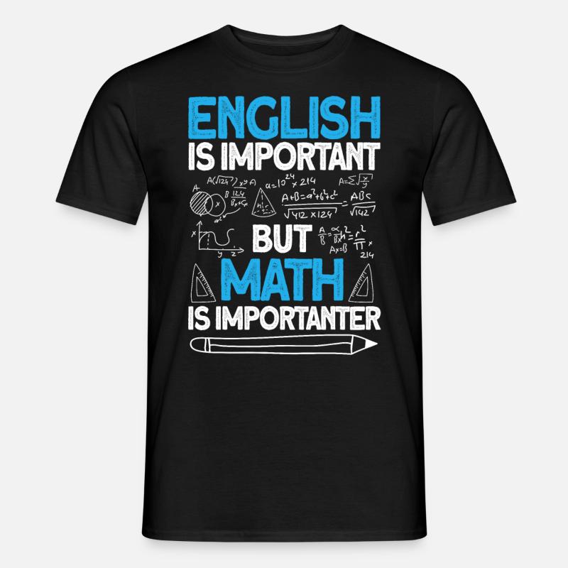 mathe - Männer T-Shirt - Schwarz