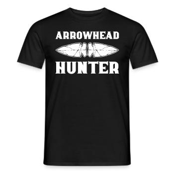 Arrowhead Hunter Arrowhead Hunting Arrowhead - Men's T-Shirt - black - Front - AI Model Male 178 light (178cm)