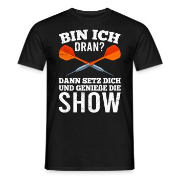 Dart spielen Dart Flights Darts Punktzahl Dart - Männer T-Shirt - Schwarz - Vorne - AI Model Male 178 light (178cm)