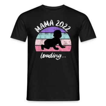 Maman 2023 Chargement de bébé Jeunes filles enceintes - T-shirt homme - noir - Devant - AI Model Male 178 light (178cm)