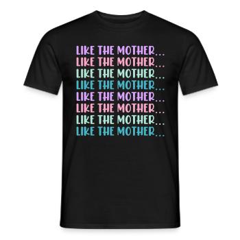Wie die Mutter so die Tochter Sohn Kinder Familie - Männer T-Shirt - Schwarz - Vorne - AI Model Male 178 light (178cm)