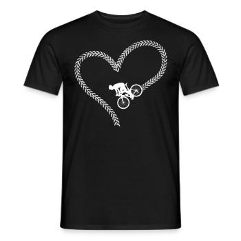 Drôle de vélo de route à vélo - T-shirt homme - noir - Devant - AI Model Male 178 light (178cm)