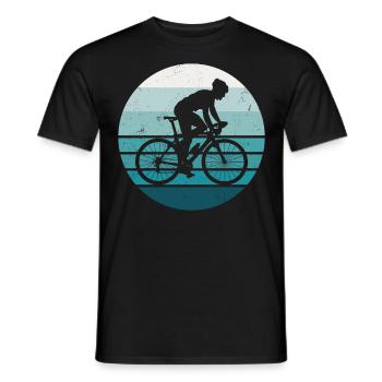 Drôle de vélo de route à vélo - T-shirt homme - noir - Devant - AI Model Male 178 light (178cm)