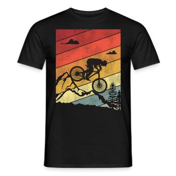 Enduro VTT VTT Équitation - T-shirt homme - noir - Devant - AI Model Male 178 light (178cm)