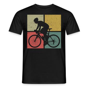 Funny Road Bike Riding Cycling - Männer T-Shirt - Schwarz - Vorne - AI Model Male 178 light (178cm)