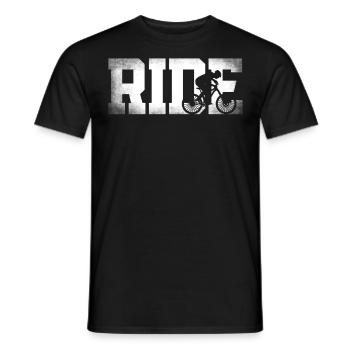 Enduro VTT VTT Équitation - T-shirt homme - noir - Devant - AI Model Male 178 light (178cm)