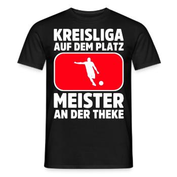 Fußballspieler Geschenk Fußball Fan Fußballer - Männer T-Shirt - Schwarz - Vorne - AI Model Male 178 light (178cm)