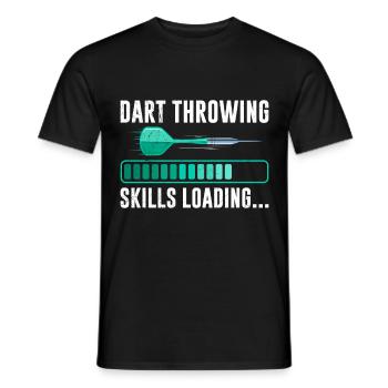 Dart Throwing Skills loading Darts Player Darts - Men's T-Shirt - black - Front - AI Model Male 178 light (178cm)