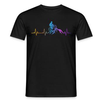 Drôle de vélo de route à vélo - T-shirt homme - noir - Devant - AI Model Male 178 light (178cm)
