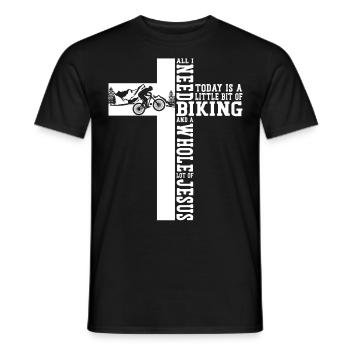 Enduro VTT VTT Équitation - T-shirt homme - noir - Devant - AI Model Male 178 light (178cm)
