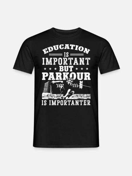 Parkour Free Running Traceur - Men's T-Shirt - black