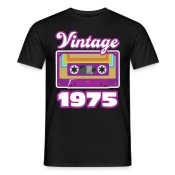 1975 Année de construction Cadeau d’anniversaire - T-shirt homme - noir - Devant - AI Model Male 178 light (178cm)