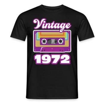 1972 Année de construction Cadeau d’anniversaire - T-shirt homme - noir - Devant - AI Model Male 178 light (178cm)