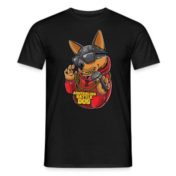 Australian Cattle Dog Blue Heeler Battle Dog - Männer T-Shirt - Schwarz - Vorne - AI Model Male 178 light (178cm)