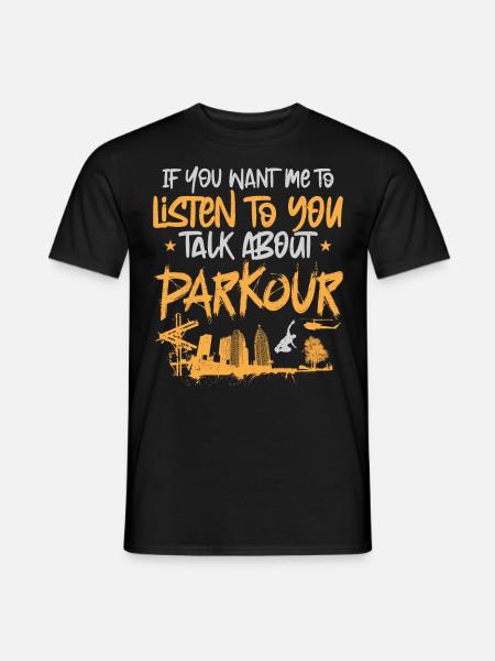 Parkour Free Running Traceur - Men's T-Shirt - black
