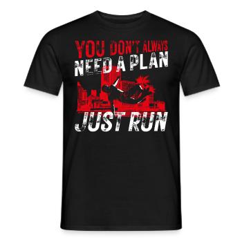 Parkour Free Running Traceur - Männer T-Shirt - Schwarz - Vorne - AI Model Male 178 light (178cm)