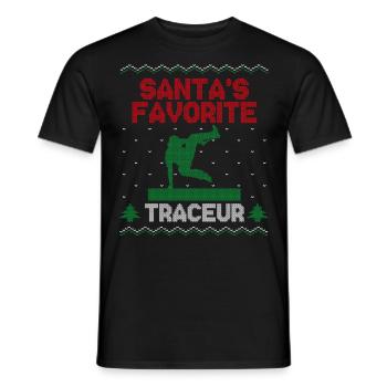 Parkour Free Running Traceur Ugly - T-shirt homme - noir - Devant - AI Model Male 178 light (178cm)