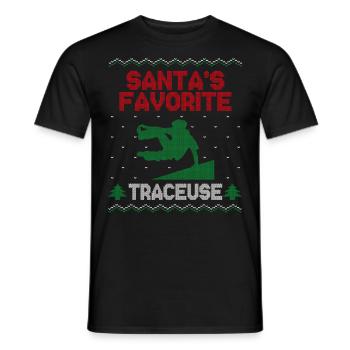 Parkour Free Running Traceur Ugly - T-shirt homme - noir - Devant - AI Model Male 178 light (178cm)