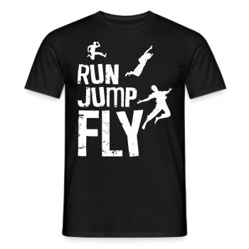 Parkour Free Running Traceur - Männer T-Shirt - Schwarz - Vorne - AI Model Male 178 light (178cm)