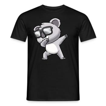 Dabbing Koala Mit Sonnenbrille - Männer T-Shirt - Schwarz - Vorne - AI Model Male 178 light (178cm)