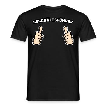 Geschäftsführer Beruf Geschenkidee - Männer T-Shirt - Schwarz - Vorne - AI Model Male 178 light (178cm)