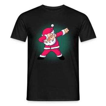Dabbing Weihnachtsmann Weihnachten Geschenk - Männer T-Shirt - Schwarz - Vorne - AI Model Male 178 light (178cm)