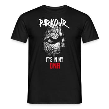 Parkour Free Running Traceur Dna - Männer T-Shirt - Schwarz - Vorne - AI Model Male 178 light (178cm)