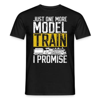 Steam Train Driver Trainspotting - Männer T-Shirt - Schwarz - Vorne - AI Model Male 178 light (178cm)