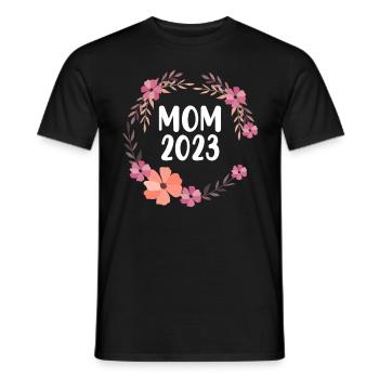 Mom 2023 - Men's T-Shirt - black - Front - AI Model Male 178 light (178cm)