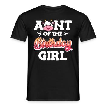 Beste Tante der Welt Geburtstagskind Nichte Tant - Männer T-Shirt - Schwarz - Vorne - AI Model Male 178 light (178cm)