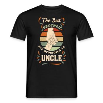 Les meilleurs frères sont promus oncle - T-shirt homme - noir - Devant - AI Model Male 178 light (178cm)